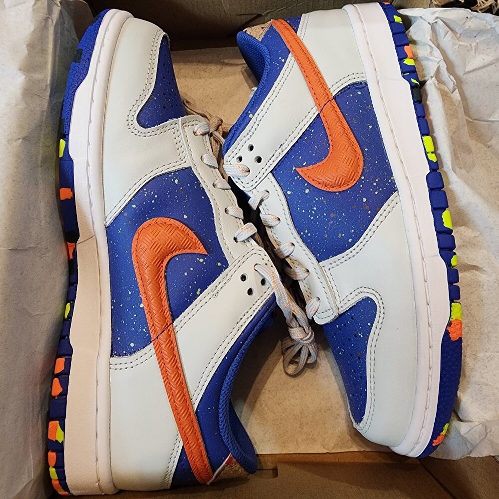 Kids 6Y Nike Dunk Low Photon Dust/Total Orange